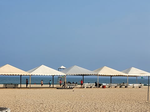 Paradise is one of the most touristy beaches in Pondicherry